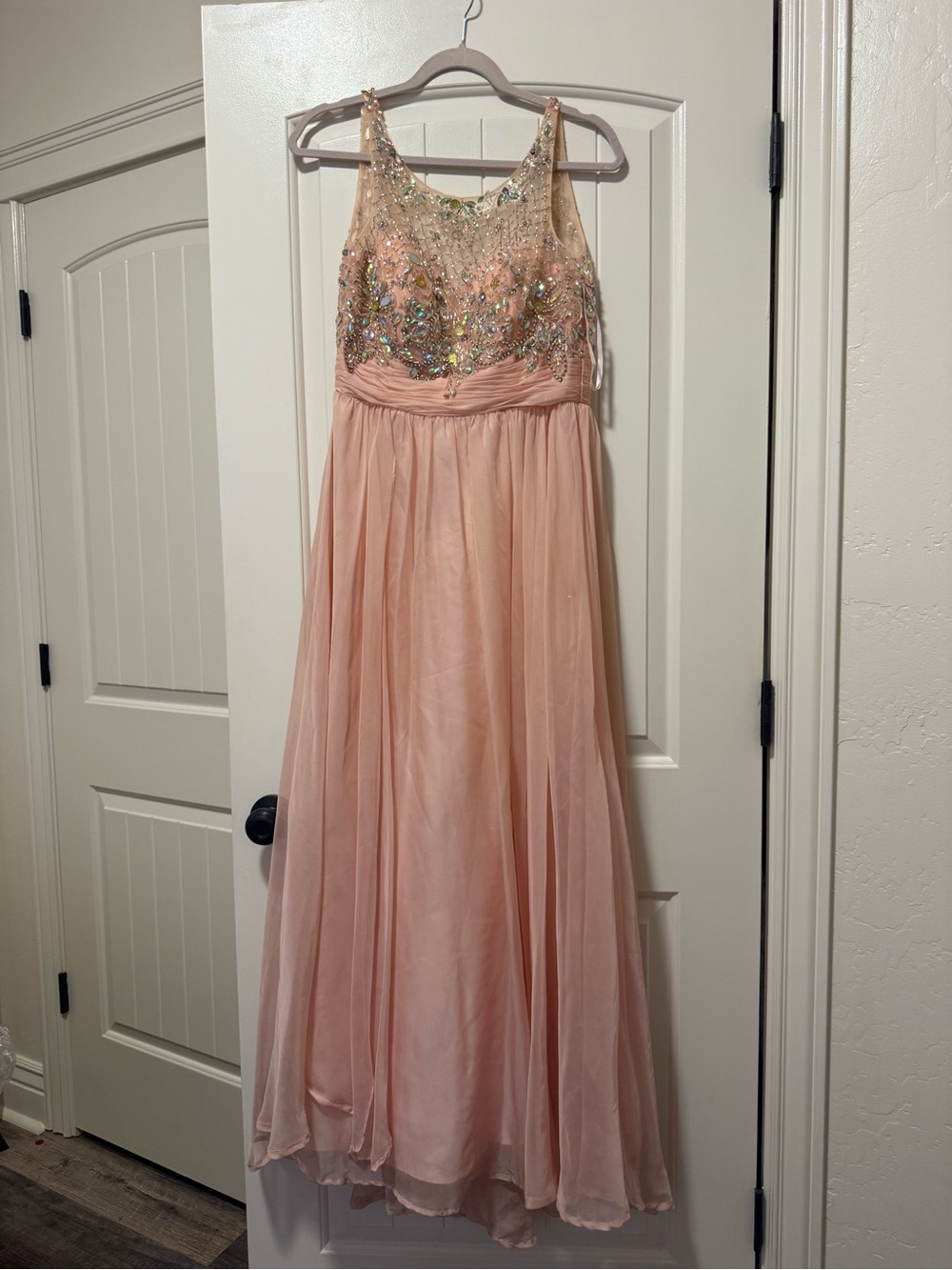 May Queen Cream and Burgundy Label with Gold Accent